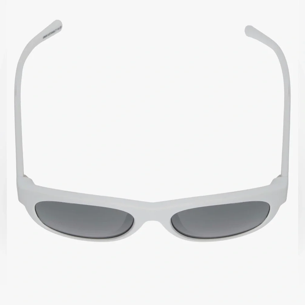 Armani Exchange Man Matte White Frame Grey Mirror Silver Lenses Sunglasses new‎